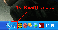 1st Read It Aloud! tray icon